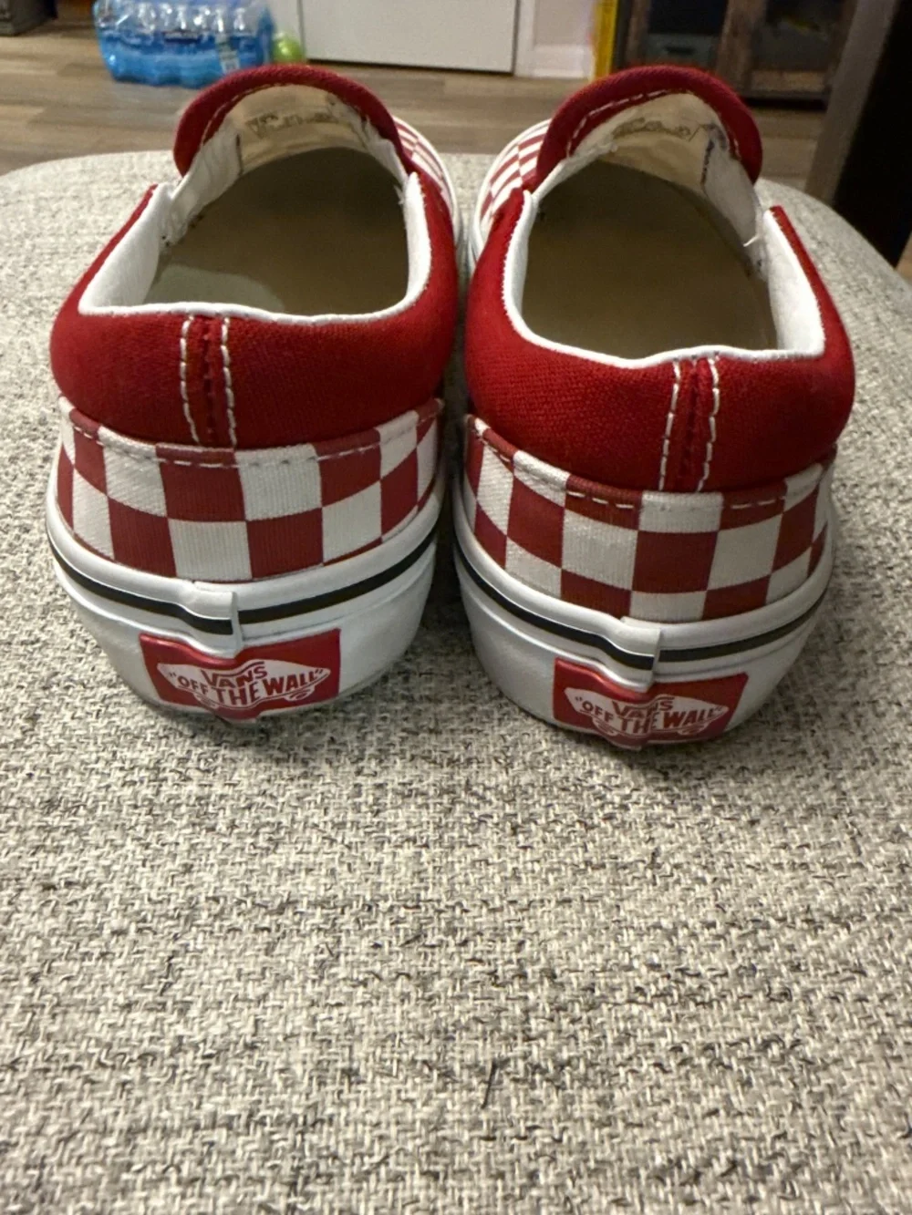 2 pairs of classic checkered VANS